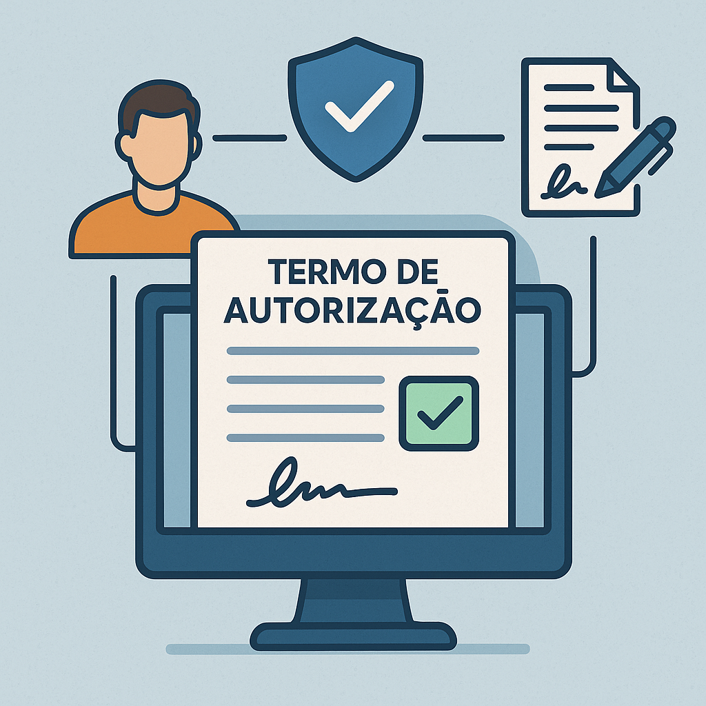 Ilustração do Sistema de Termo de Autorização